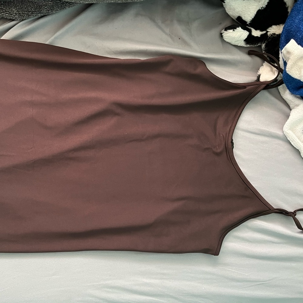 Small brown banana republic midi dress